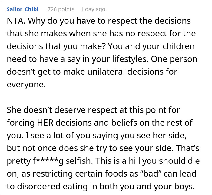 "AITA For Secretly Cheating On Our Vegetarian Diet That My Wife Made Our Family Do?" "AITA For Secretly Cheating On Our Vegetarian Diet That My Wife Made Our Family Do?"