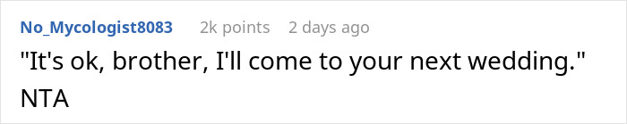 Bride Bans Groom’s Bro From Wedding Due To Age, Sparks Drama As He Refuses To Attend Family Dinner Bride Bans Groom’s Bro From Wedding Due To Age, Sparks Drama As He Refuses To Attend Family Dinner