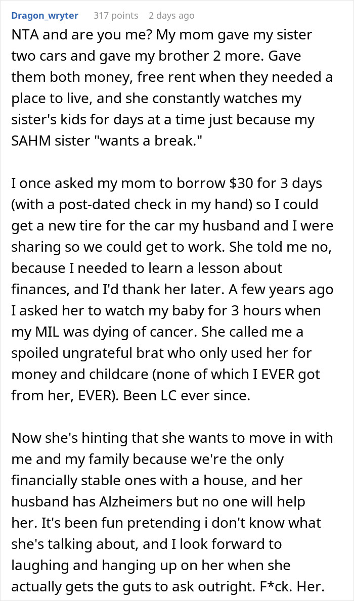 “Family Comes First”: Man Refuses To Help Parents After They Give Their House To Sister “Family Comes First”: Man Refuses To Help Parents After They Give Their House To Sister