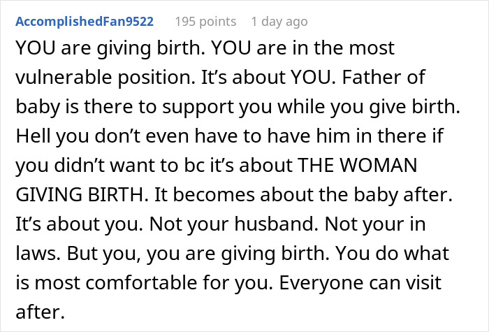 Man Explodes At Pregnant Wife After She Says Her Toxic MIL Won’t Be Allowed In The Delivery Room Man Explodes At Pregnant Wife After She Says Her Toxic MIL Won’t Be Allowed In The Delivery Room