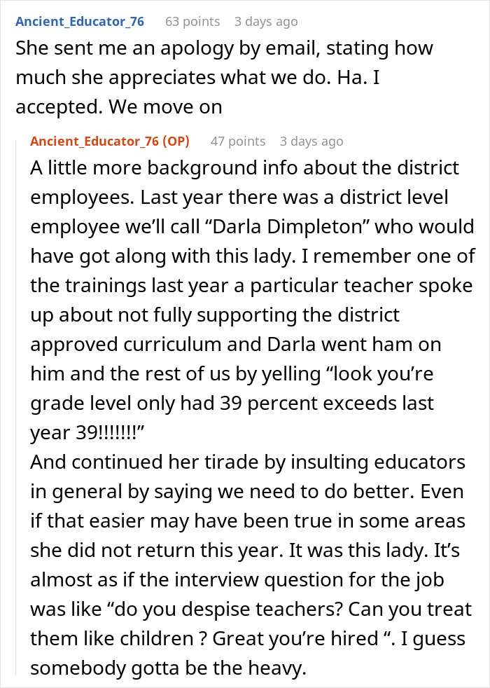 Karen Tries To Shame A Teacher For Using Their Phone, Gets Put In Place Herself Instead Karen Tries To Shame A Teacher For Using Their Phone, Gets Put In Place Herself Instead