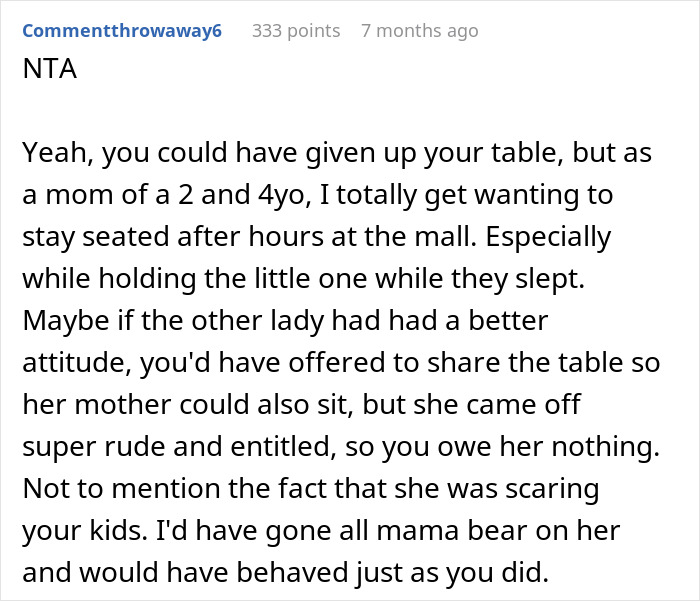 “She’s Scaring My Kids”: Entitled Woman Wants A Table, Tries Taking It From The Wrong Person “She’s Scaring My Kids”: Entitled Woman Wants A Table, Tries Taking It From The Wrong Person