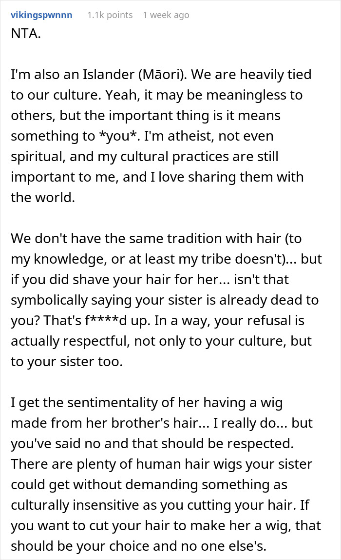Drama Unfolds As Daughter Refuses To Buzz Her Hair To Make Wig For Sis With Cancer, Mom Enraged Drama Unfolds As Daughter Refuses To Buzz Her Hair To Make Wig For Sis With Cancer, Mom Enraged