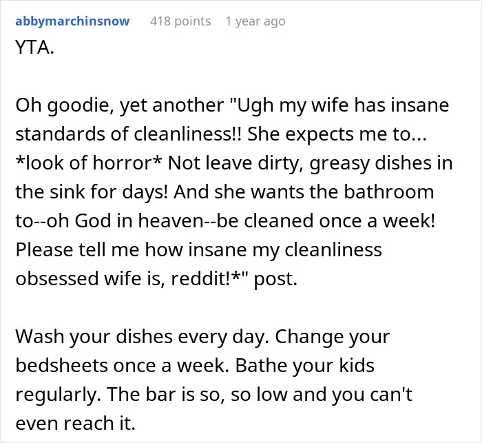 “She Packed A Bag”: Man Blows Off Wife’s Cleaning Demands, She Finally Loses It “She Packed A Bag”: Man Blows Off Wife’s Cleaning Demands, She Finally Loses It
