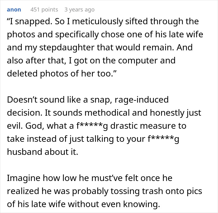 “At That Moment I Snapped”: Woman Erases Every Trace Of Man’s Ex-Wife, Realizes She Messed Up “At That Moment I Snapped”: Woman Erases Every Trace Of Man’s Ex-Wife, Realizes She Messed Up