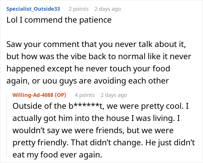 "They Never Asked And They Always Ate Everything": Woman Gets Revenge On Roommate "They Never Asked And They Always Ate Everything": Woman Gets Revenge On Roommate