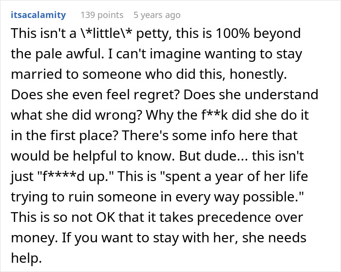 Woman’s “Stupid Lawsuit” Empties Couple’s Savings, Husband Can’t Move Past It Woman’s “Stupid Lawsuit” Empties Couple’s Savings, Husband Can’t Move Past It