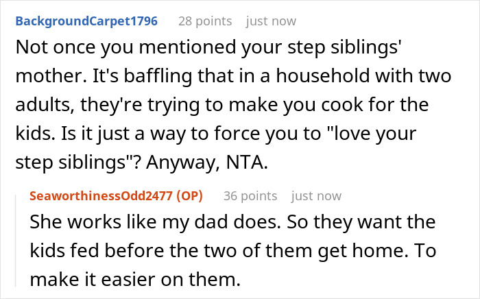 Entitled Dad Demands Bio Son Start Cooking For His Stepchildren, Gets Livid As Mom Supports Kid Entitled Dad Demands Bio Son Start Cooking For His Stepchildren, Gets Livid As Mom Supports Kid