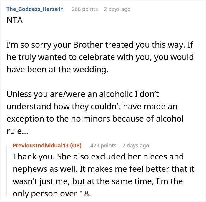 Bride Bans Groom’s Bro From Wedding Due To Age, Sparks Drama As He Refuses To Attend Family Dinner Bride Bans Groom’s Bro From Wedding Due To Age, Sparks Drama As He Refuses To Attend Family Dinner
