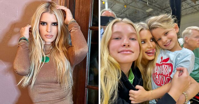 Jessica Simpson Mom-Shamed For “Weird Pose” With Daughters: “Stop With The Stupid Faces!”