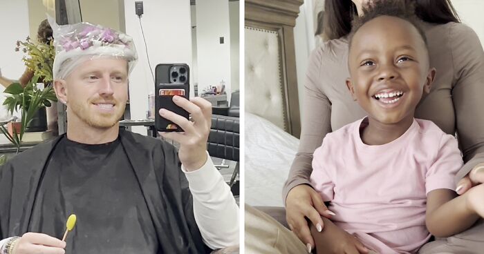 Kid Wants To Cut His Curls So He Can Look More Like Dad, Gets Surprised When Dad Gets Perm Instead
