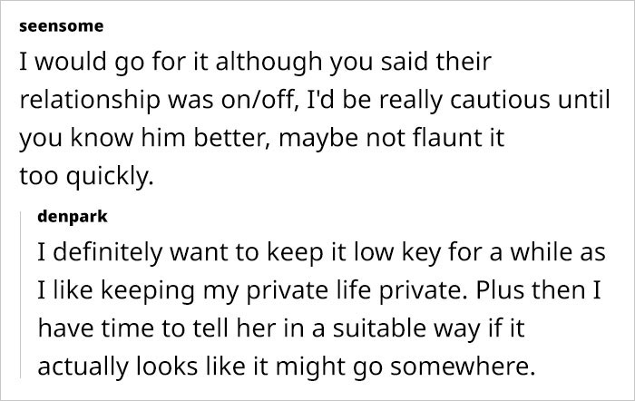 Woman Can't Figure Out What To Do After Friend's Ex Says He Wants To Date Her, Seeks Advice Woman Can't Figure Out What To Do After Friend's Ex Says He Wants To Date Her, Seeks Advice