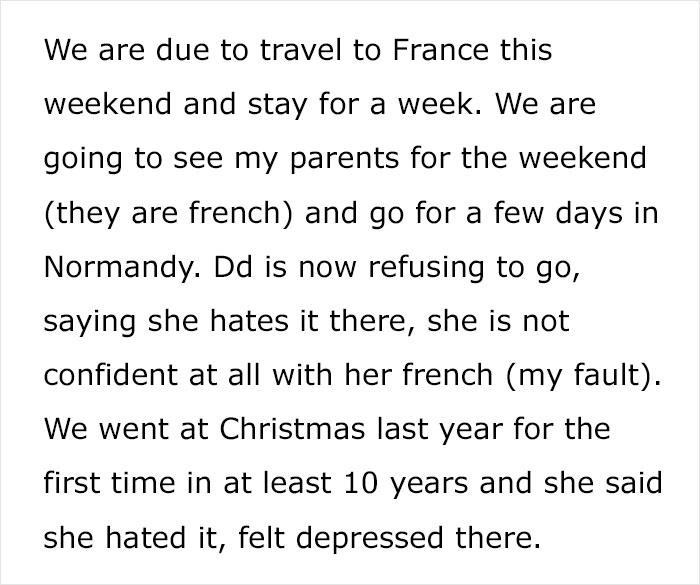 Mom Worries About Canceling Family Trip To France After Entitled 17YO Suddenly Decides Not To Go Mom Worries About Canceling Family Trip To France After Entitled 17YO Suddenly Decides Not To Go