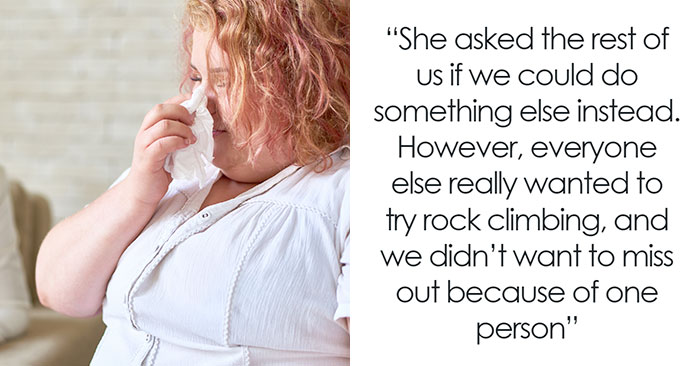 Friends Leave Obese Woman Behind As Her Weight Won’t Let Her Rock Climb, Drama Ensues