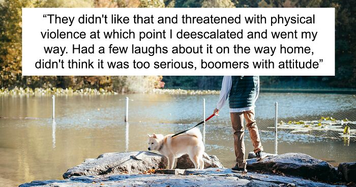 Dog Owner Schemes To Lure Fish Away From Boomers’ Fishing Zone After They Mess Up The Dog Pond