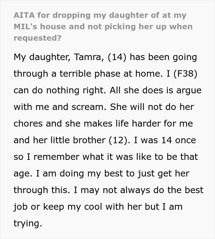 Grandma Says She Can Take Better Care Of Disobedient 14 Y.O. Than Mom, Learns Truth The Hard Way Grandma Says She Can Take Better Care Of Disobedient 14 Y.O. Than Mom, Learns Truth The Hard Way