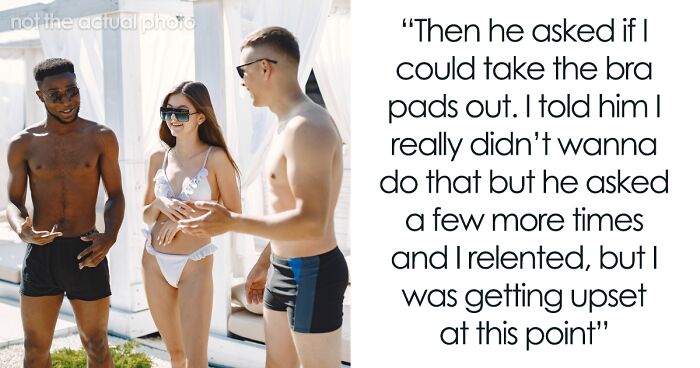 Man Forces Wife To Wear Revealing Bikini For His B-Day Pool Party, Backtracks But It’s Too Late