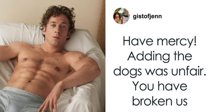 “Offensively Hot” Calvin Klein Underwear Campaign Features Jeremy Allen White Wet By The Pool