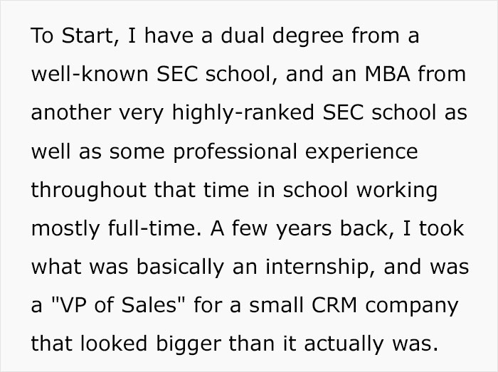 Overconfident Guy Lies His Way Into A High-Paying VP Role, Realizes He’s Screwed Overconfident Guy Lies His Way Into A High-Paying VP Role, Realizes He’s Screwed