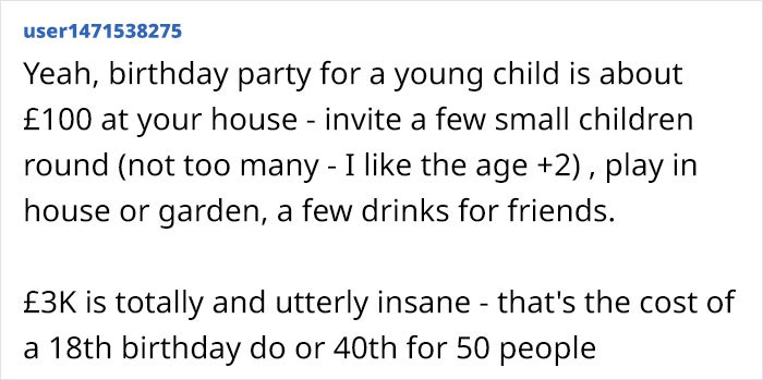 Child-Free Woman Hit With Over $3K Contribution Demand For 4 Y.O.’s Birthday Bash Child-Free Woman Hit With Over $3K Contribution Demand For 4 Y.O.’s Birthday Bash