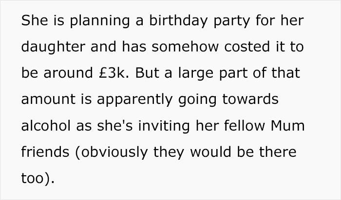 Child-Free Woman Hit With Over $3K Contribution Demand For 4 Y.O.’s Birthday Bash Child-Free Woman Hit With Over $3K Contribution Demand For 4 Y.O.’s Birthday Bash