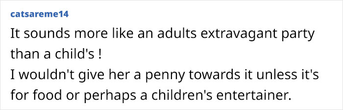 Child-Free Woman Hit With Over $3K Contribution Demand For 4 Y.O.’s Birthday Bash Child-Free Woman Hit With Over $3K Contribution Demand For 4 Y.O.’s Birthday Bash