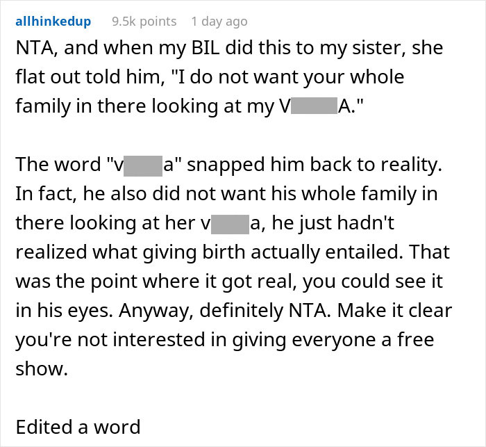 Man Explodes At Pregnant Wife After She Says Her Toxic MIL Won’t Be Allowed In The Delivery Room Man Explodes At Pregnant Wife After She Says Her Toxic MIL Won’t Be Allowed In The Delivery Room