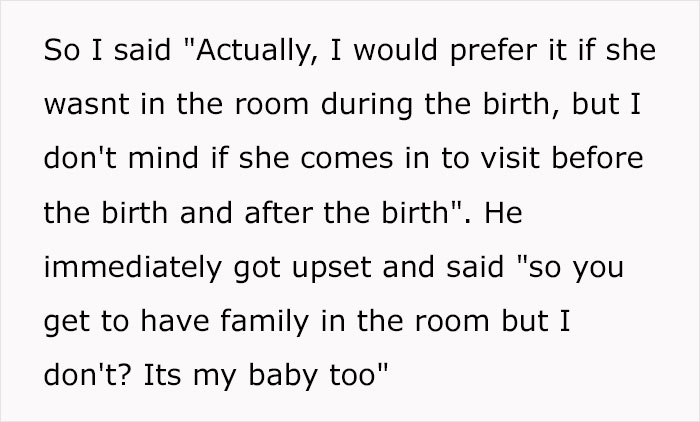 Man Explodes At Pregnant Wife After She Says Her Toxic MIL Won’t Be Allowed In The Delivery Room Man Explodes At Pregnant Wife After She Says Her Toxic MIL Won’t Be Allowed In The Delivery Room