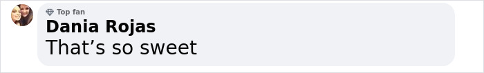 Comment from Dania Rojas saying, "That's so sweet," in response to a teacher's final note tattooed by a student. Comment from Dania Rojas saying, "That's so sweet," in response to a teacher's final note tattooed by a student.