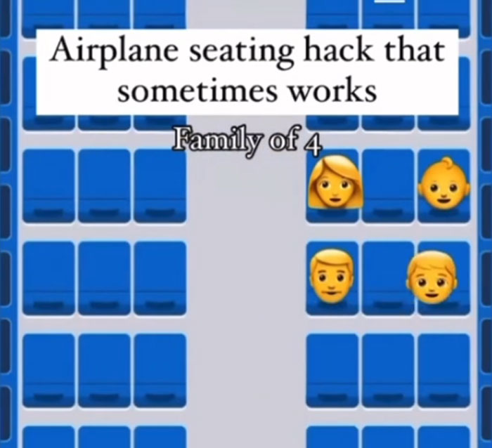 Woman Forced Out Of Her Airplane Seat After Couple Follows New “Hack,” Calls It Out Online Woman Forced Out Of Her Airplane Seat After Couple Follows New “Hack,” Calls It Out Online