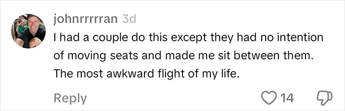 Woman Forced Out Of Her Airplane Seat After Couple Follows New “Hack,” Calls It Out Online Woman Forced Out Of Her Airplane Seat After Couple Follows New “Hack,” Calls It Out Online