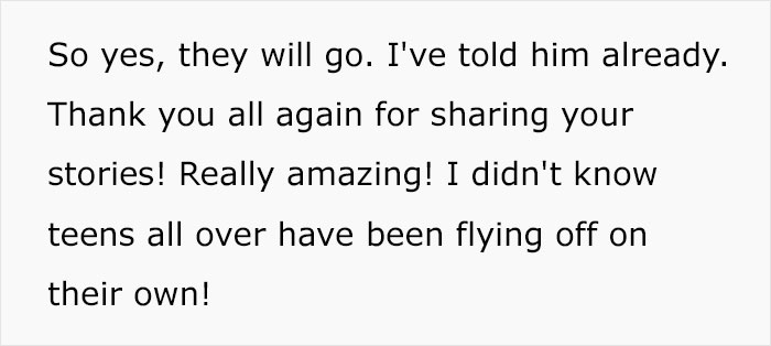 Anxious Mom Worries If It's OK To Send 16YOs To US From UK On Their Own, Seeks Advice Online Anxious Mom Worries If It's OK To Send 16YOs To US From UK On Their Own, Seeks Advice Online