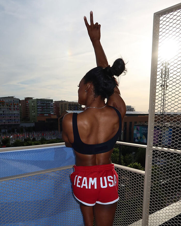 Simone Biles And Jordan Chiles Celebrate Olympic Success In Cheeky “Team USA” Booty Shorts Simone Biles And Jordan Chiles Celebrate Olympic Success In Cheeky “Team USA” Booty Shorts