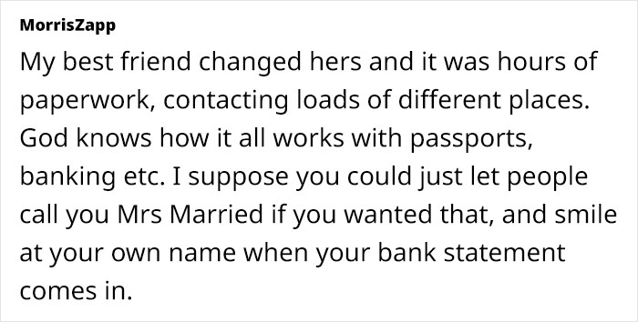 "Why Not Both Change Your Name?": Bride's Confusion Over Maiden Name Leaves Folks Divided "Why Not Both Change Your Name?": Bride's Confusion Over Maiden Name Leaves Folks Divided