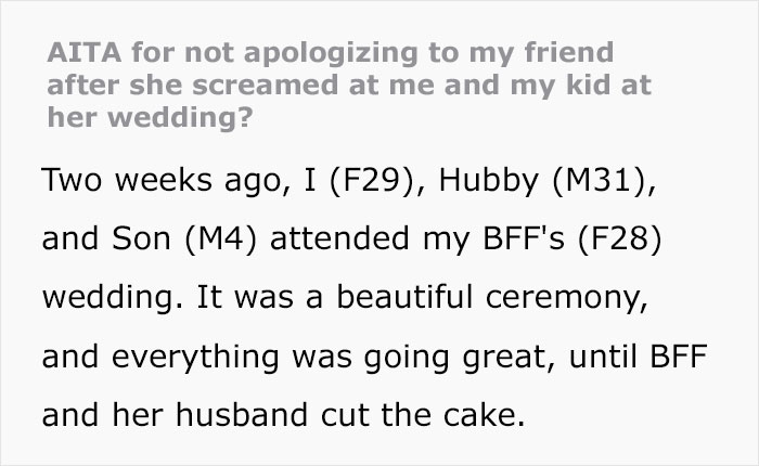 Wedding Drama Ensues After 4YO Ruins Cake With His Hands, Bride Kicks Out Mom, Her Husband And Kid Wedding Drama Ensues After 4YO Ruins Cake With His Hands, Bride Kicks Out Mom, Her Husband And Kid
