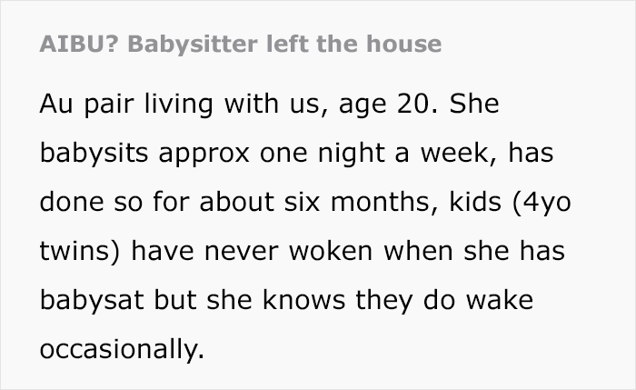 Babysitter Seen Leaving House On Camera While Kids Were Inside, Mom Reacts With Panic Babysitter Seen Leaving House On Camera While Kids Were Inside, Mom Reacts With Panic