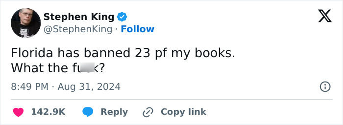 “You’re Lying”: Stephen King Sparks Debate With Outrage Over Florida “Banning” 23 Of His Books “You’re Lying”: Stephen King Sparks Debate With Outrage Over Florida “Banning” 23 Of His Books