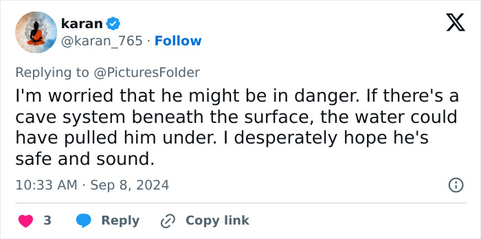 Man Jumps Off Cliff Into Water Hole And Completely Disappears, People Frantically Search For Him Man Jumps Off Cliff Into Water Hole And Completely Disappears, People Frantically Search For Him