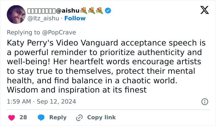 Katy Perry Says She’s On “First Day Of Period” At The VMAs, Is Accused Of “Performative Feminism” Katy Perry Says She’s On “First Day Of Period” At The VMAs, Is Accused Of “Performative Feminism”