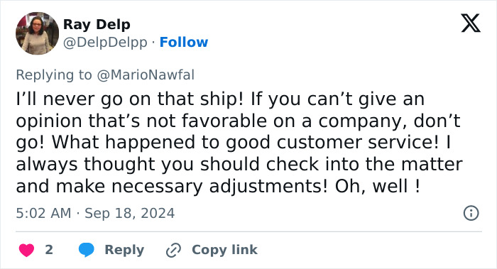 Florida Woman Who Sold Everything For World Cruise Banned From Ship After WhatsApp Chat Leaked Florida Woman Who Sold Everything For World Cruise Banned From Ship After WhatsApp Chat Leaked