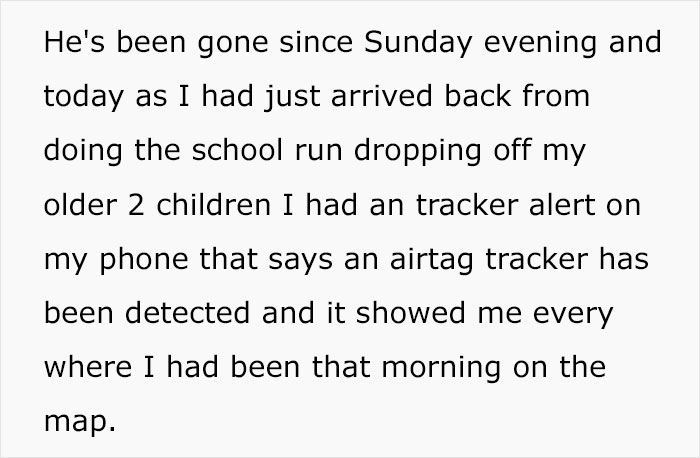 “He Doesn’t Know I Know”: Husband Leaves On A 3-Week Trip, Wife Finds A Tracker In Her Car “He Doesn’t Know I Know”: Husband Leaves On A 3-Week Trip, Wife Finds A Tracker In Her Car