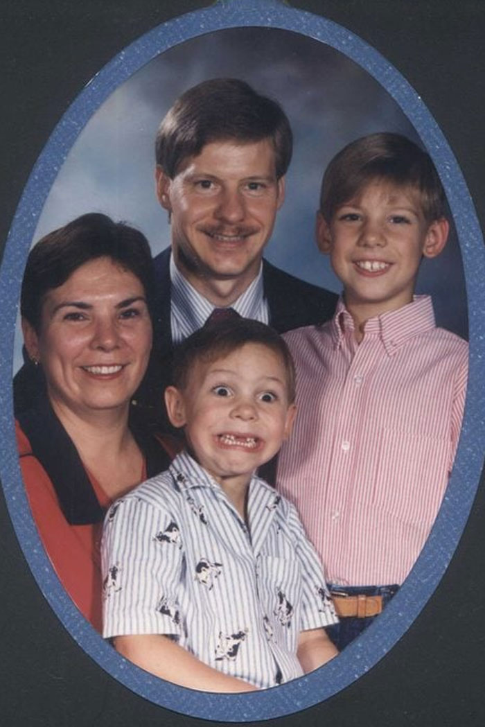 reads, "When life gives you lemon," and below, it says, "Run." ChatGPT said: ChatGPT A vintage-style family portrait featuring four members: a smiling mother, a father with a mustache, and two young boys. One boy is standing calmly, while the other is in the front making an exaggerated, wide-eyed, goofy expression, adding a comedic element to the otherwise formal family photo. reads, "When life gives you lemon," and below, it says, "Run." ChatGPT said: ChatGPT A vintage-style family portrait featuring four members: a smiling mother, a father with a mustache, and two young boys. One boy is standing calmly, while the other is in the front making an exaggerated, wide-eyed, goofy expression, adding a comedic element to the otherwise formal family photo.