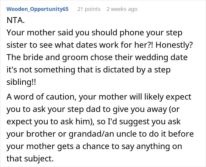“How I Could Say That”: Mom Wants Son To Change His Wedding Date, Gets A Reality Check “How I Could Say That”: Mom Wants Son To Change His Wedding Date, Gets A Reality Check