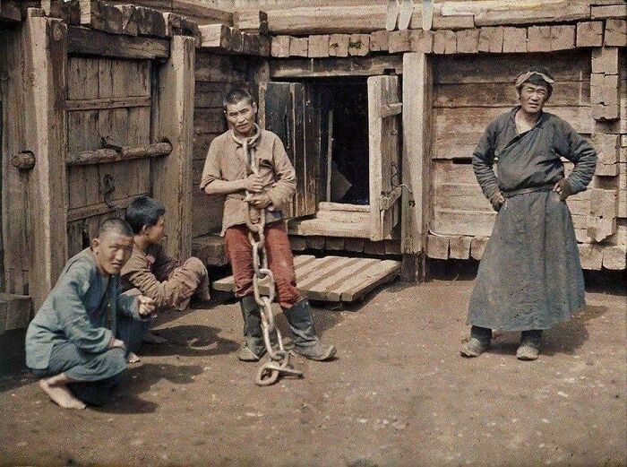 Photo Taken In Prison In Ulaanbaatar Ope, Mongolia, 1913