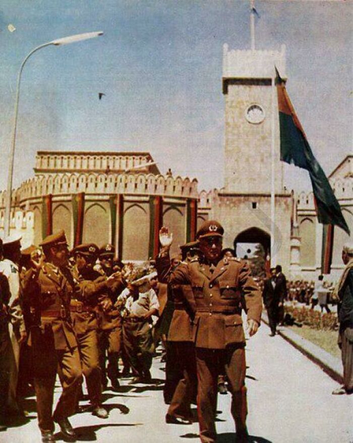 Afghan Military Officers Celebrate One Year Of Daoud Khan's Coup D'etat, 17 July 1974