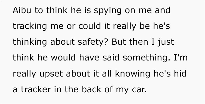 “He Doesn’t Know I Know”: Husband Leaves On A 3-Week Trip, Wife Finds A Tracker In Her Car “He Doesn’t Know I Know”: Husband Leaves On A 3-Week Trip, Wife Finds A Tracker In Her Car