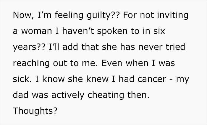 Man’s Affair Wrecks Family, Is Shocked New Wife Won’t Be Invited To Daughter’s Wedding Man’s Affair Wrecks Family, Is Shocked New Wife Won’t Be Invited To Daughter’s Wedding
