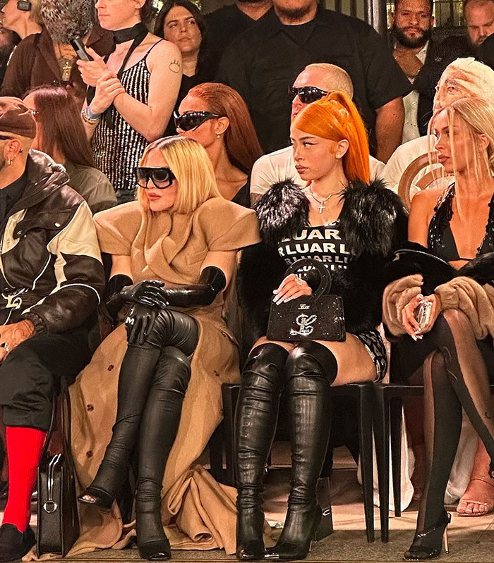 "Take Them Silly Glasses Off": Madonna Stumbles While Arriving Late To New York Fashion Week Show "Take Them Silly Glasses Off": Madonna Stumbles While Arriving Late To New York Fashion Week Show