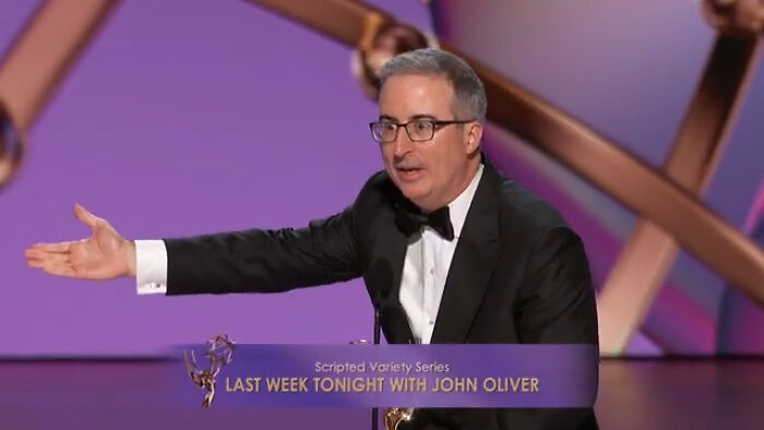 John Oliver Loses It In “Unhinged” Outburst After Emmys Speech Is Cut Short John Oliver Loses It In “Unhinged” Outburst After Emmys Speech Is Cut Short