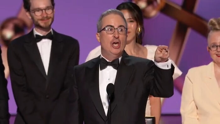 John Oliver Loses It In “Unhinged” Outburst After Emmys Speech Is Cut Short John Oliver Loses It In “Unhinged” Outburst After Emmys Speech Is Cut Short